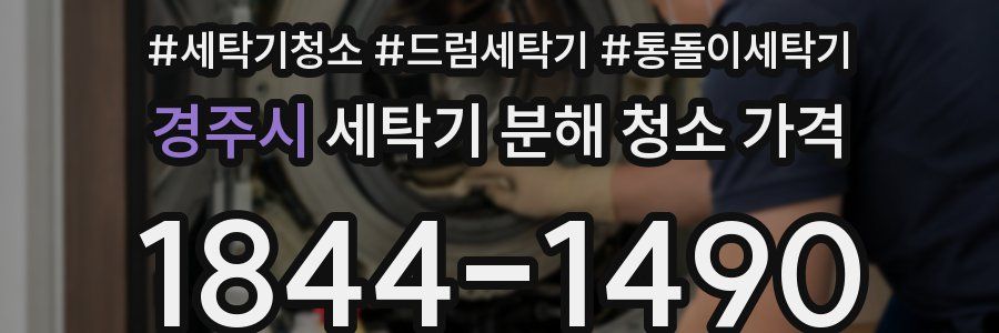 경주시 세탁기 분해 청소 가격