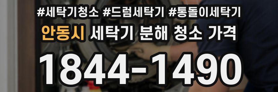 안동시 세탁기 분해 청소 가격