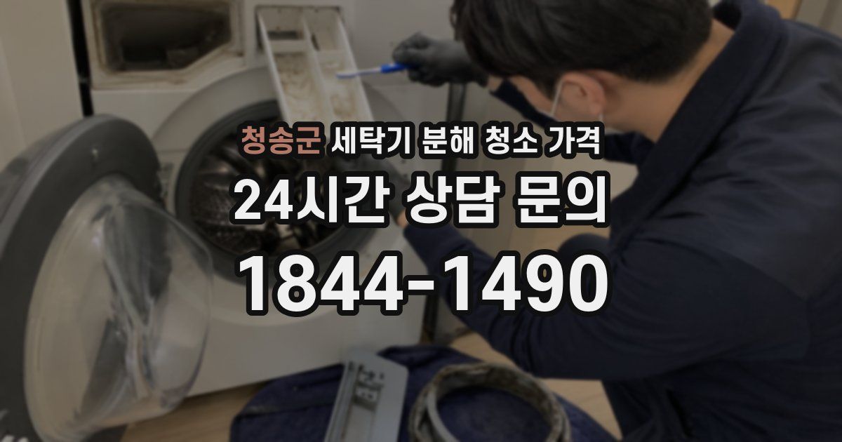 청송군 세탁기 분해 청소 가격