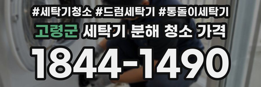 고령군 세탁기 분해 청소 가격
