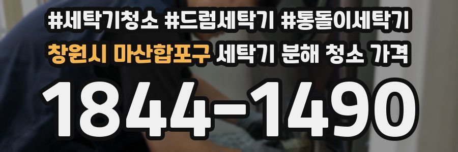창원시 마산합포구 세탁기 분해 청소 가격