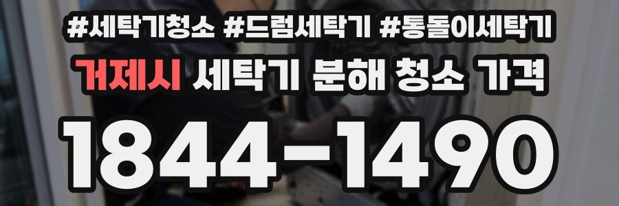 거제시 세탁기 분해 청소 가격