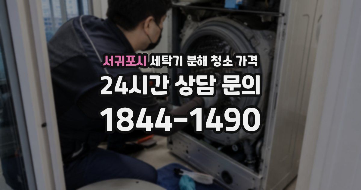 서귀포시 세탁기 분해 청소 가격