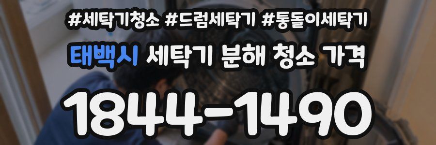 태백시 세탁기 분해 청소 가격