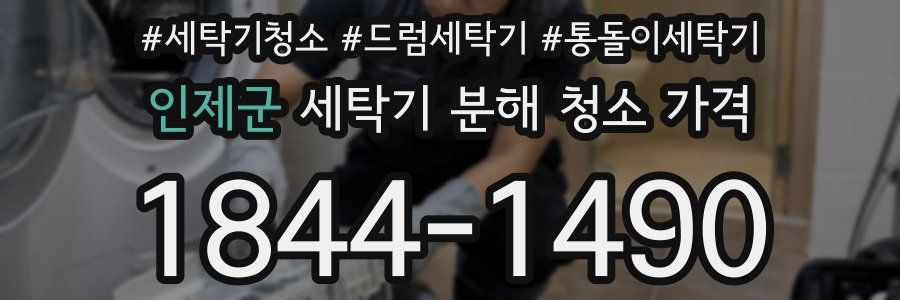 인제군 세탁기 분해 청소 가격