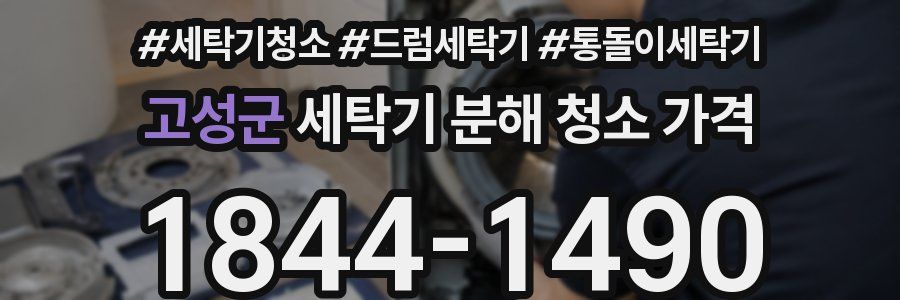 고성군 세탁기 분해 청소 가격