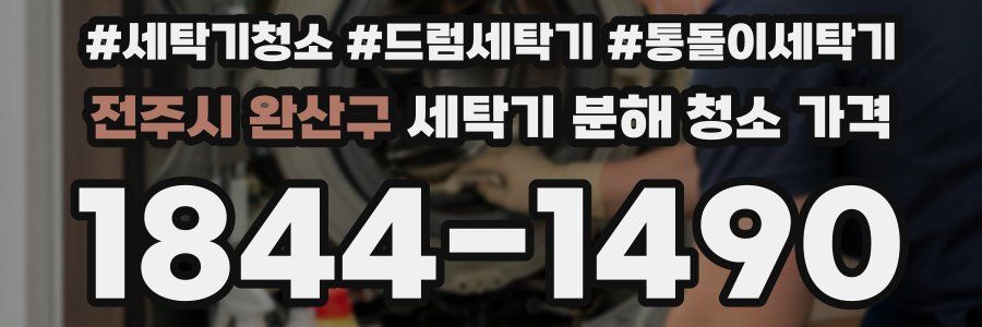 전주시 완산구 세탁기 분해 청소 가격