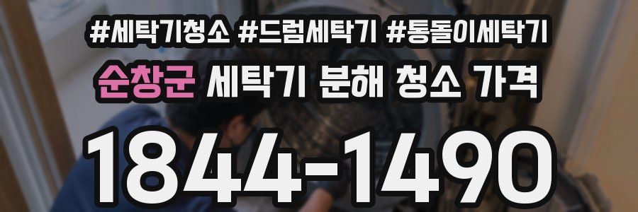 순창군 세탁기 분해 청소 가격