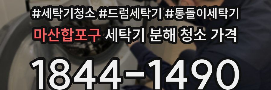 마산합포구 세탁기 분해 청소 가격
