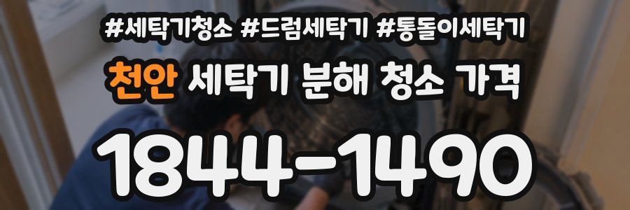천안 세탁기 분해 청소 가격