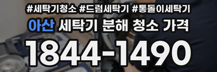 아산 세탁기 분해 청소 가격