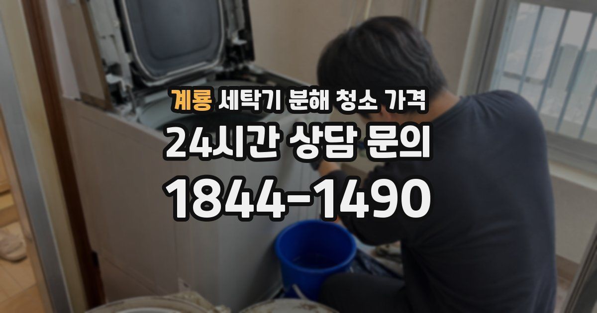 계룡 세탁기 분해 청소 가격
