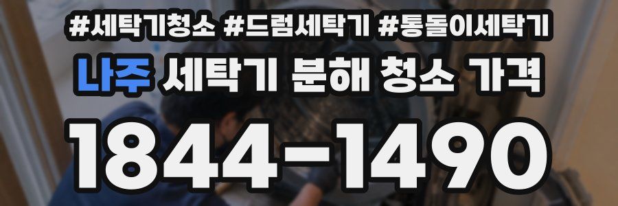 나주 세탁기 분해 청소 가격