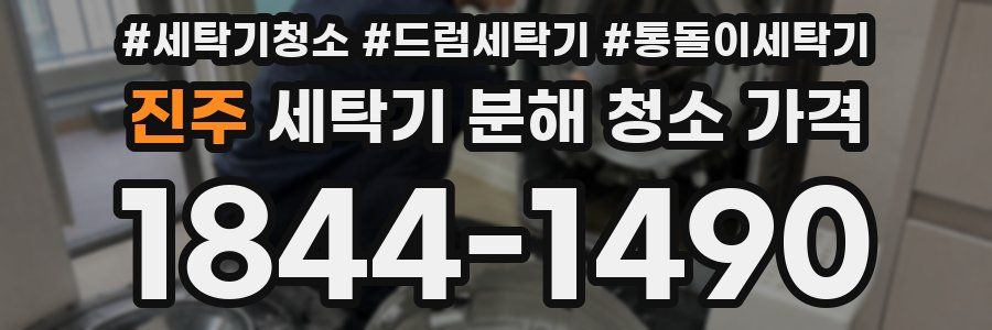진주 세탁기 분해 청소 가격