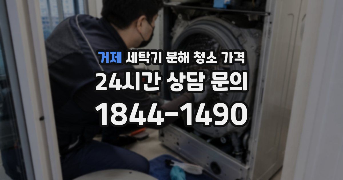 거제 세탁기 분해 청소 가격
