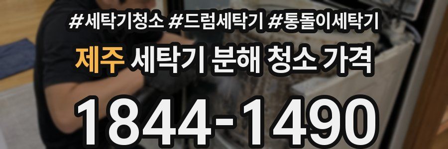 제주 세탁기 분해 청소 가격