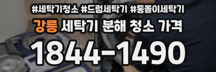강릉 세탁기 분해 청소 가격