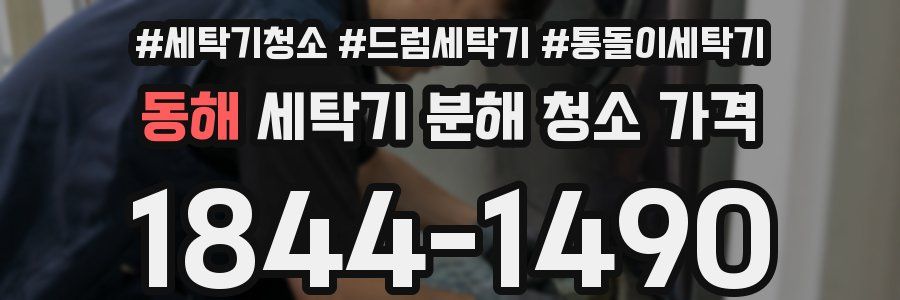 동해 세탁기 분해 청소 가격