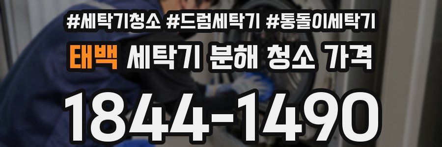 태백 세탁기 분해 청소 가격