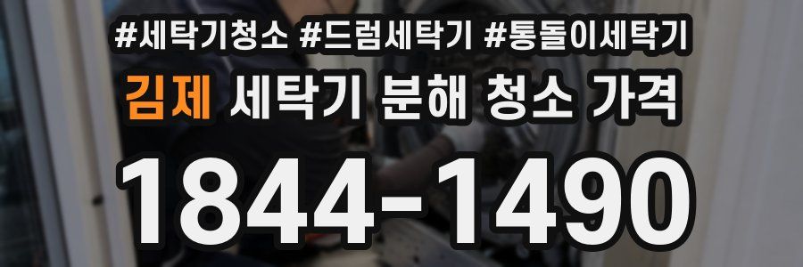 김제 세탁기 분해 청소 가격