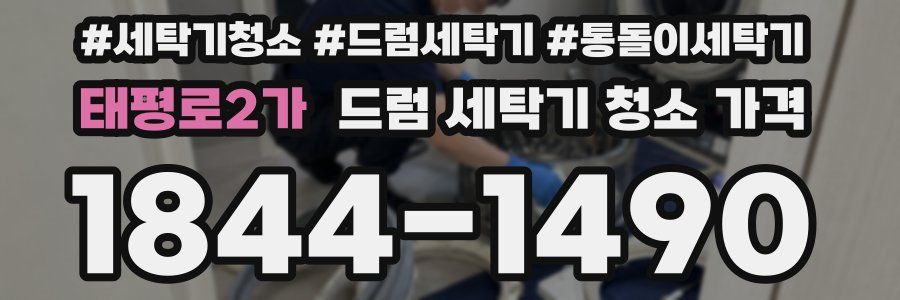 태평로2가 드럼 세탁기 청소 가격