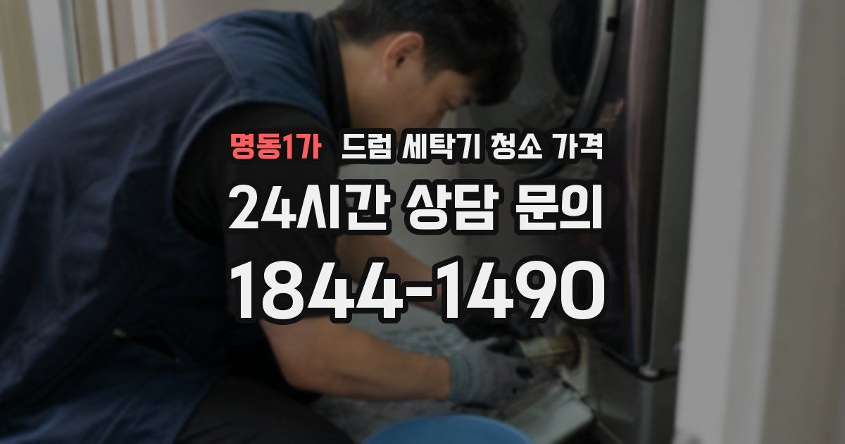 명동1가 드럼 세탁기 청소 가격