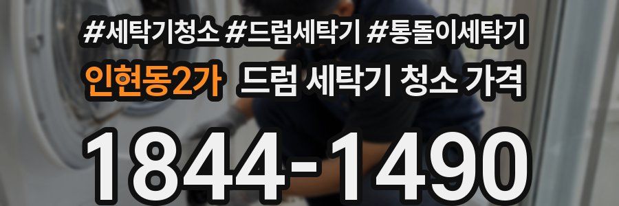인현동2가 드럼 세탁기 청소 가격