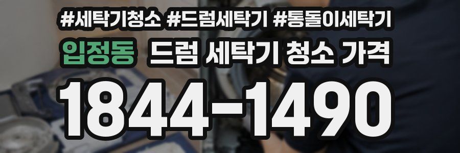 입정동 드럼 세탁기 청소 가격