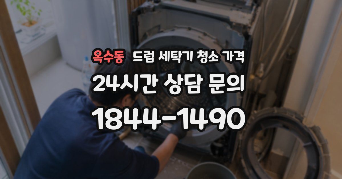 옥수동 드럼 세탁기 청소 가격