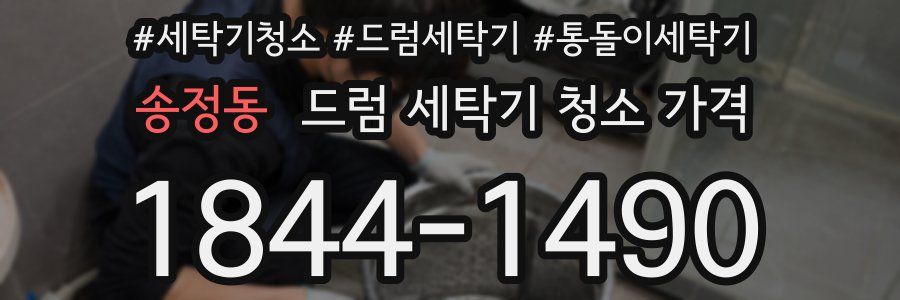 송정동 드럼 세탁기 청소 가격