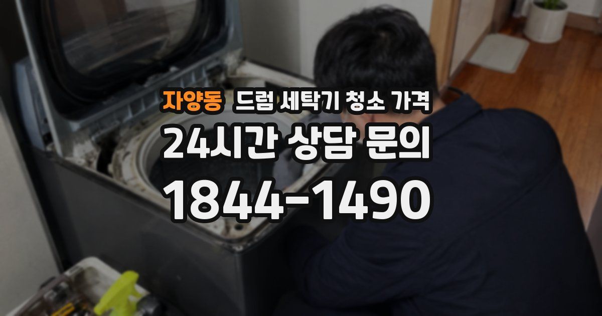 자양동 드럼 세탁기 청소 가격