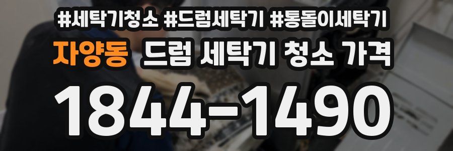자양동 드럼 세탁기 청소 가격