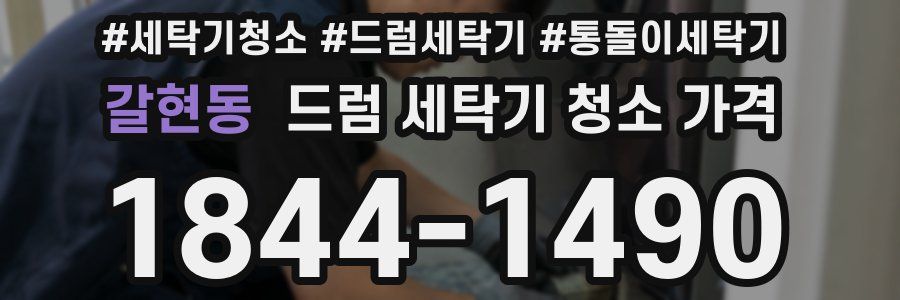 갈현동 드럼 세탁기 청소 가격
