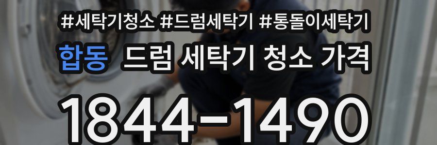 합동 드럼 세탁기 청소 가격