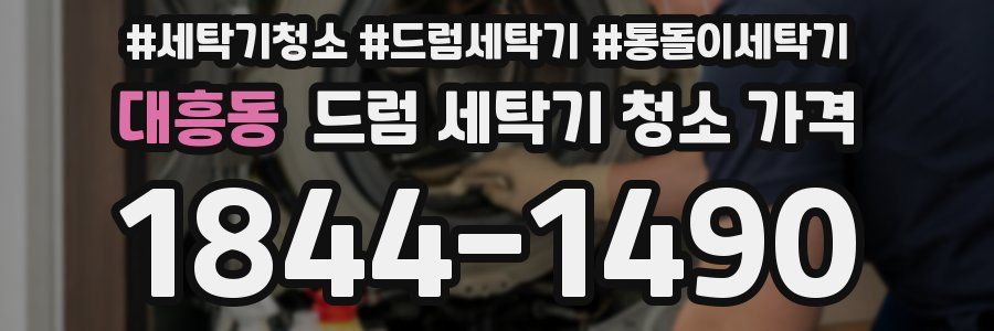 대흥동 드럼 세탁기 청소 가격