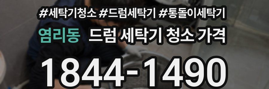 염리동 드럼 세탁기 청소 가격