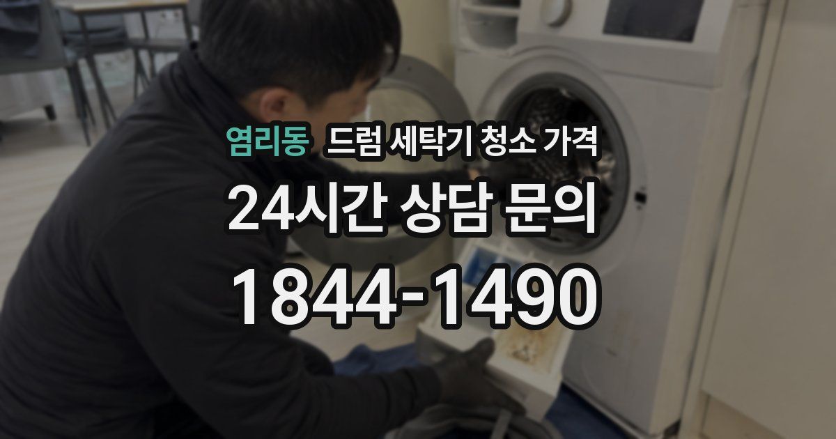 염리동 드럼 세탁기 청소 가격