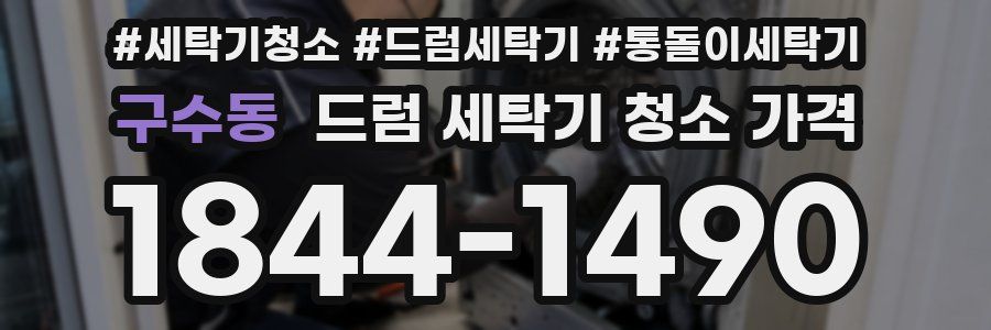 구수동 드럼 세탁기 청소 가격
