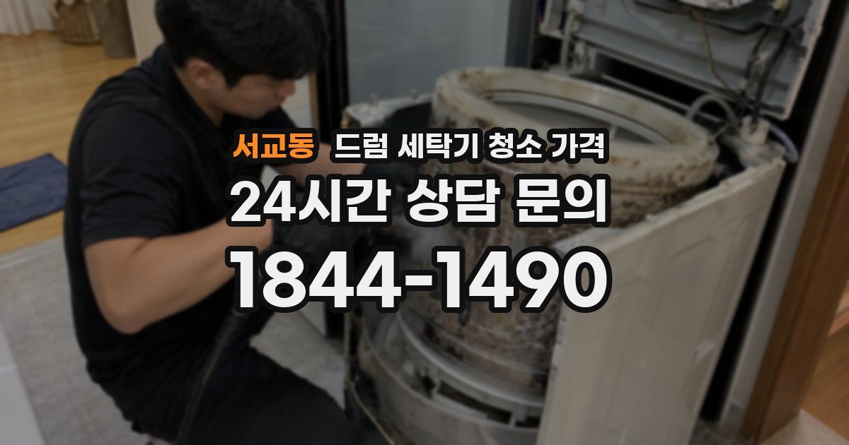 서교동 드럼 세탁기 청소 가격