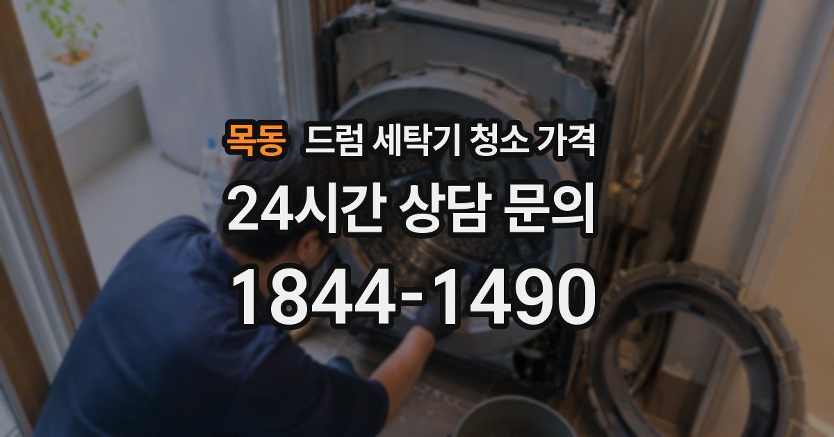 목동 드럼 세탁기 청소 가격