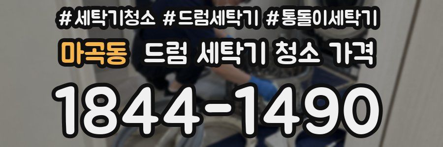 마곡동 드럼 세탁기 청소 가격