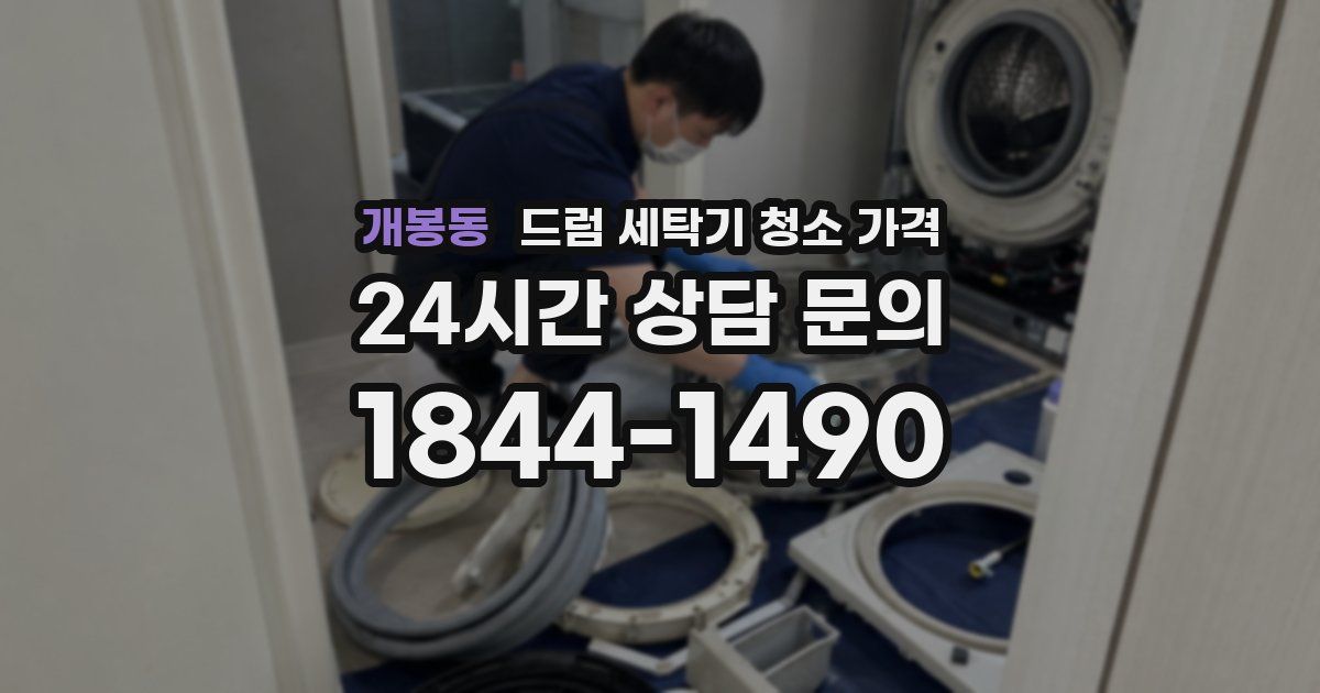 개봉동 드럼 세탁기 청소 가격