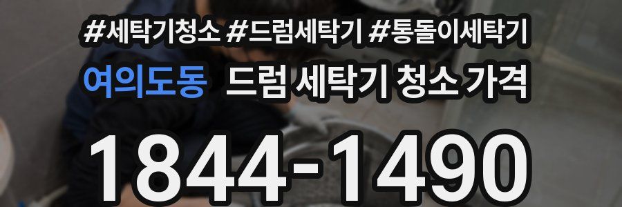 여의도동 드럼 세탁기 청소 가격