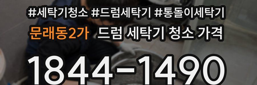 문래동2가 드럼 세탁기 청소 가격
