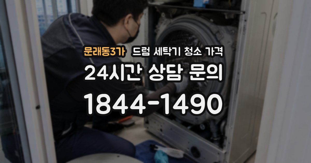 문래동3가 드럼 세탁기 청소 가격