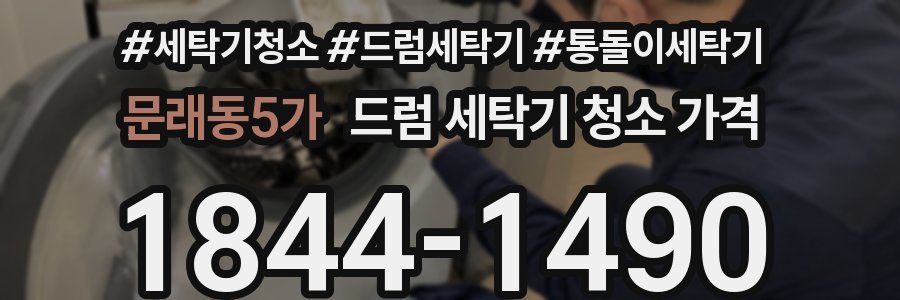 문래동5가 드럼 세탁기 청소 가격