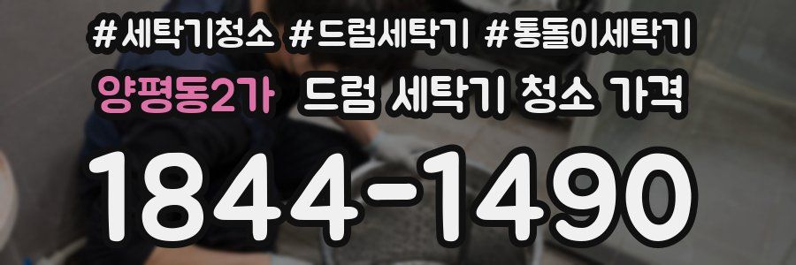 양평동2가 드럼 세탁기 청소 가격