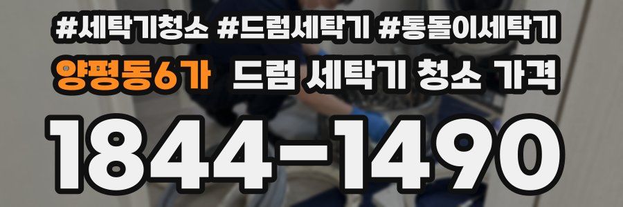 양평동6가 드럼 세탁기 청소 가격