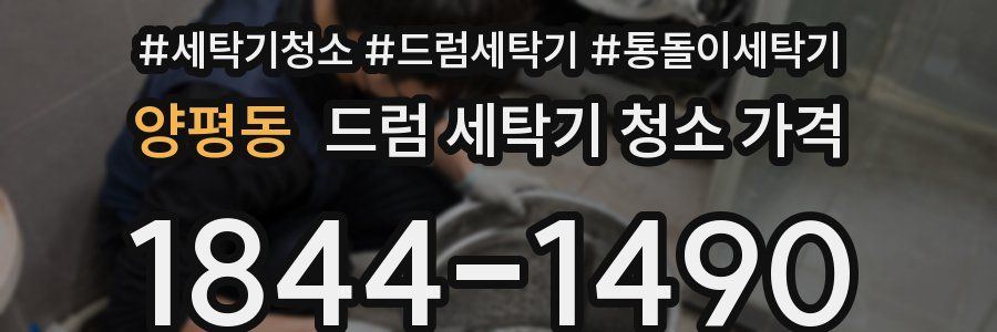 양평동 드럼 세탁기 청소 가격