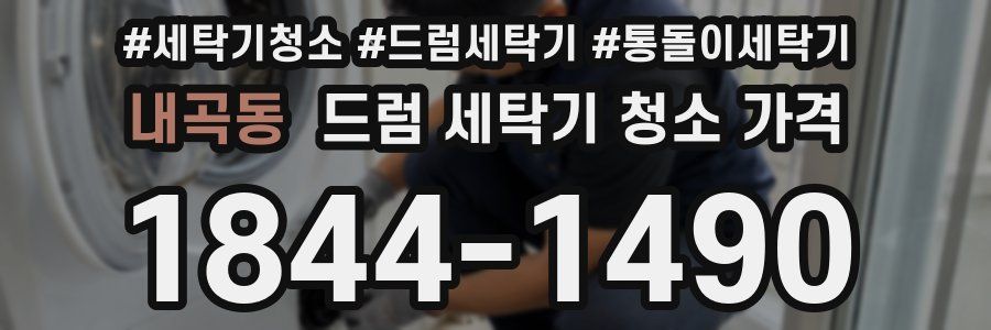 내곡동 드럼 세탁기 청소 가격